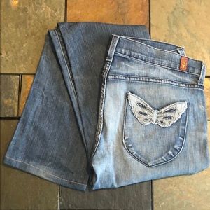 Butterfly pocket jeans by 7 for all mankind